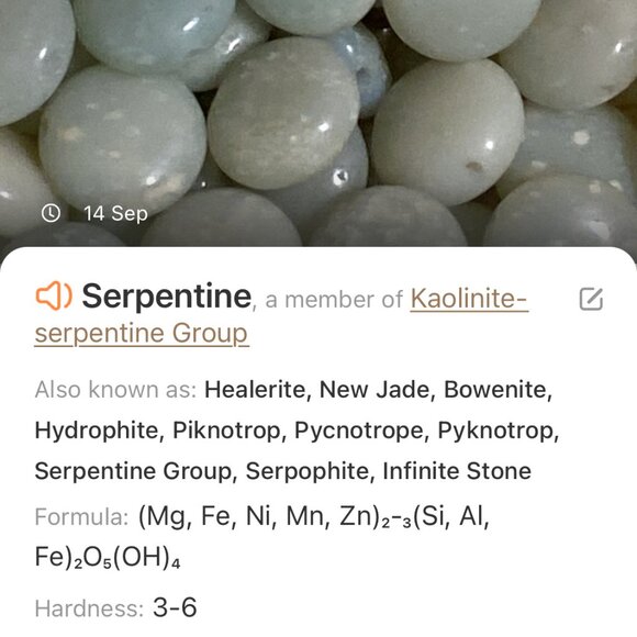 Genuine Pale Green Serpentine Necklace, Cute Dog Person Paw Print  + Gemstone - Picture 12 of 13